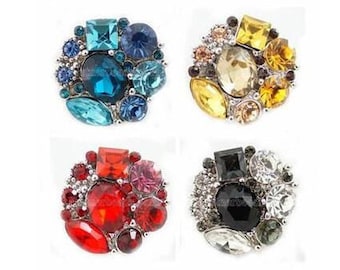 18MM Red Heart Rhinestone Silver Charm for Snap Jewelry KC4014 CC0171 1 PC 18MM Red Heart Rhinestone Silver Charm for Snap Jewelry KC4014 CC0171 1 PC