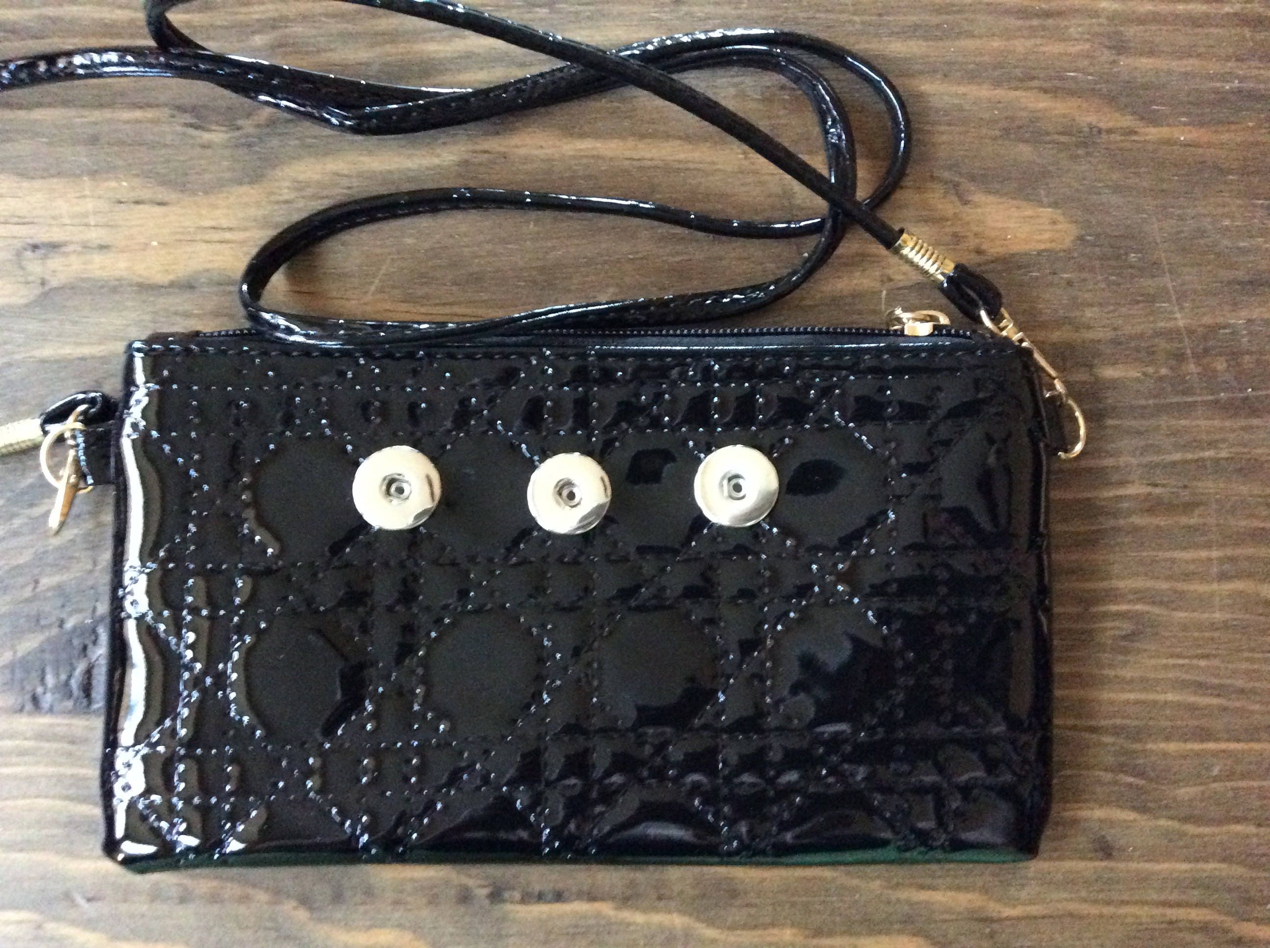 Snap Button Handbag Shoulder Bag Purse. Holds (3) 18-20mm Snap