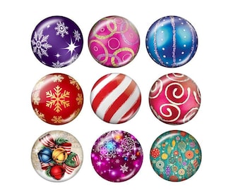 Christmas Snap, Christmas Ornament Snap, Snow Flake Snap, Candy Cane Snap, Glass Snap Fits 18mm Ginger Snaps, Magnolia & Vine, SC63