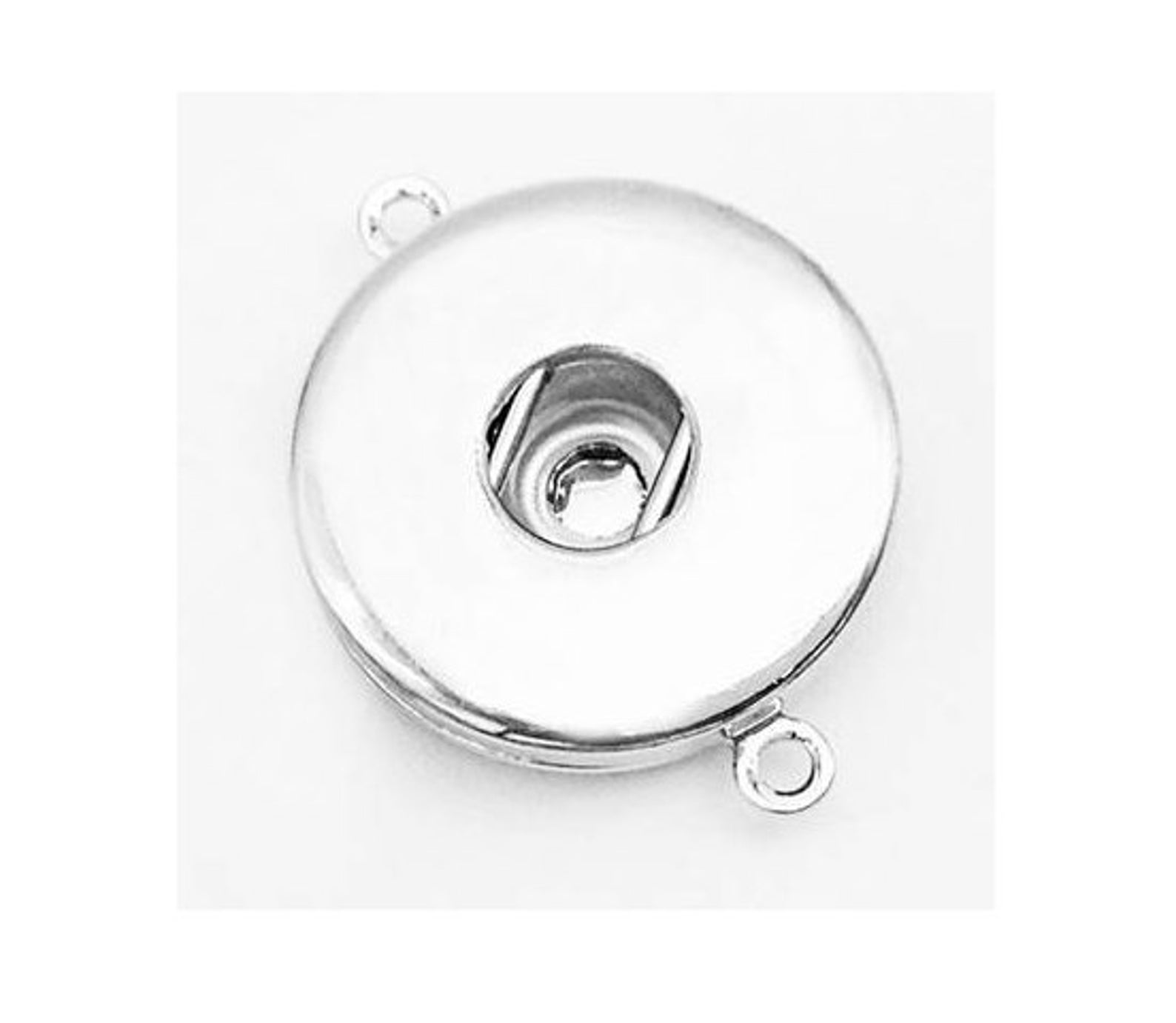 DIY Snap Jewelry 18mm DIY Snap Charm Connector Double Ring for Etsy