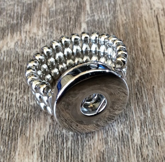 4 Classy Gifts Stretch Ring - Silver Tone, Fits 18-20mm Charms - One Size Fits All Jewelry