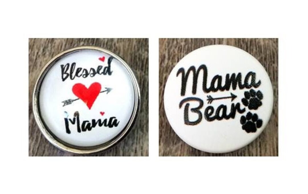 Blessed Snap Jewelry Charm - 18mm Magnolia Vine Ginger Prayer Button For Necklaces & Bracelets - View #7