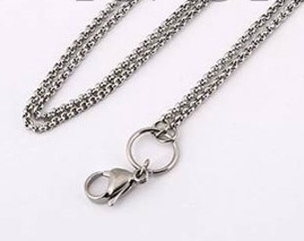 24" Stainless Steel Chain, Stainless Steel Necklace Chain, Rolo Chain, Non-Tarnish Locket Chain, C5