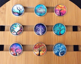 Snap Charms Tree of Life Snap Charms  #2 for snap jewelry.  Fits 18-20mm Ginger Snaps, Noosa, Magnolia & Vine, Snap Popper, SC29