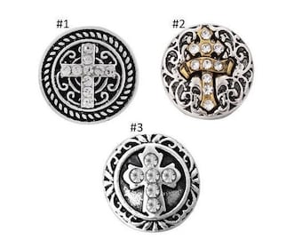 Cross Snap, Faith Snap for 12mm PETITE/MINI Snap Jewelry,  Fits 12mm Ginger Snaps, Noosa, Magnolia & Vine, PS1