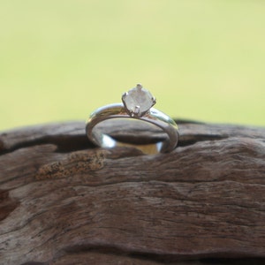 Natural Rainbow Moonstone on Solid 925 Silver Solitaire Engagement / Anniversary / Friendship /Dress Ring image 5