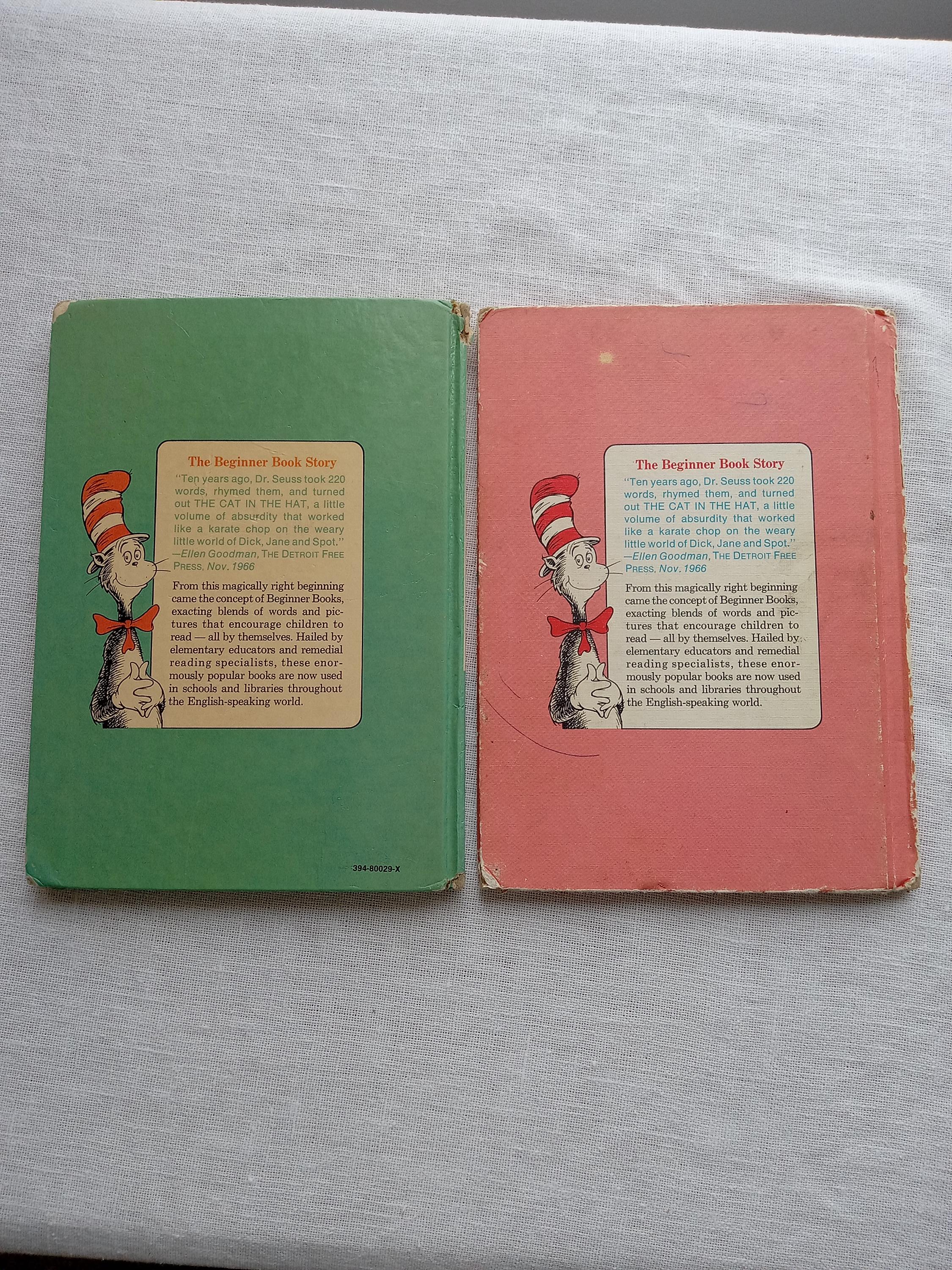 Dr. Seuss Vintage Books/pair of Beginner Books/hop on Pop, Oh Say