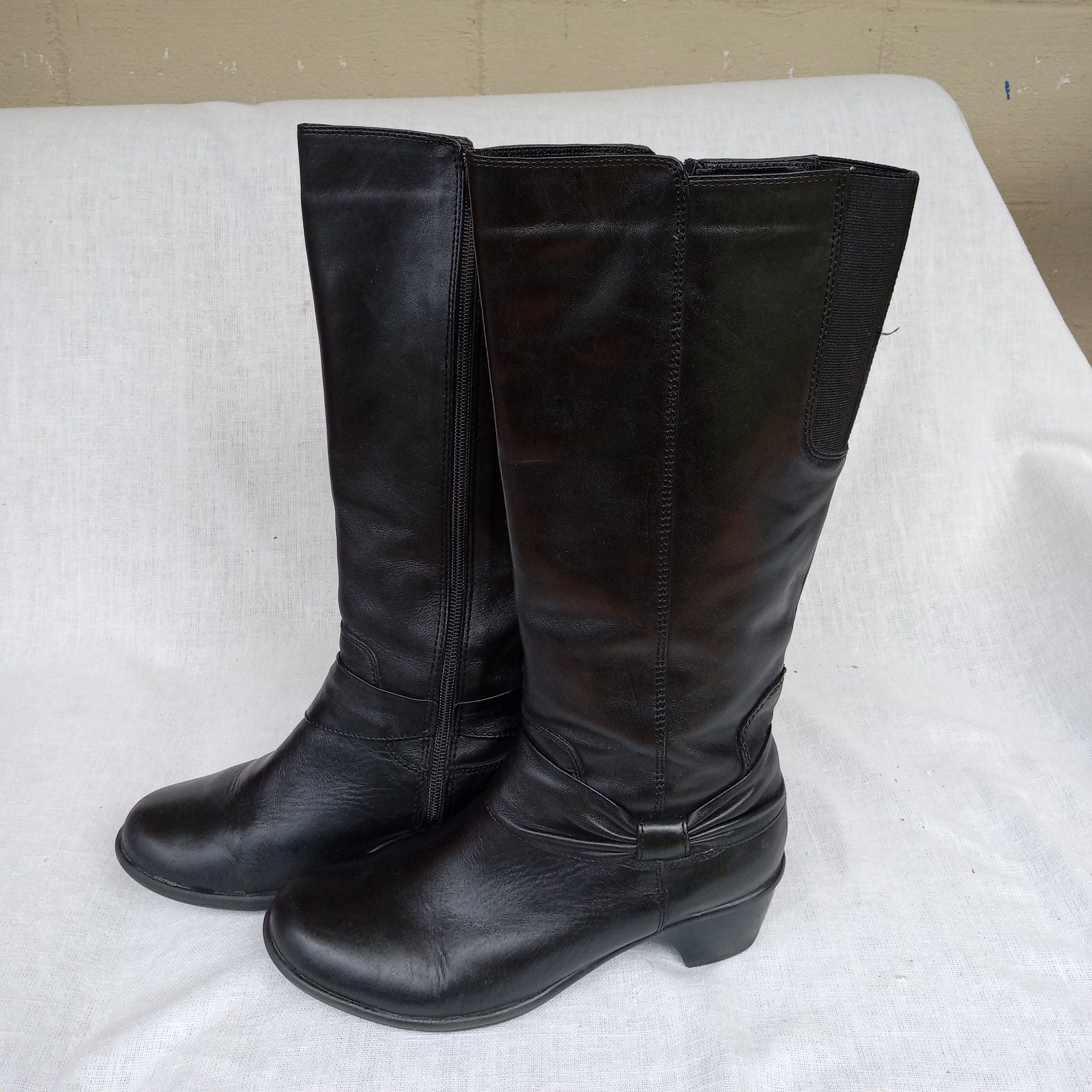 Clarks Leather Boots - Etsy