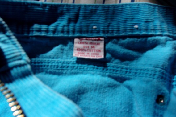 Turquoise Corduroy Vintage GITANO Ladies Jeans, H… - image 6