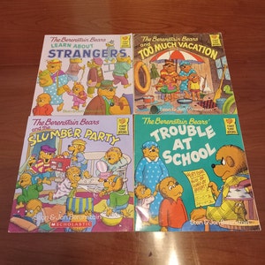 The Berenstain Bears/Stan and Jan Berenstain/Set of 4 First Time Books/Summer Reading/Gift For Child/Good Condition