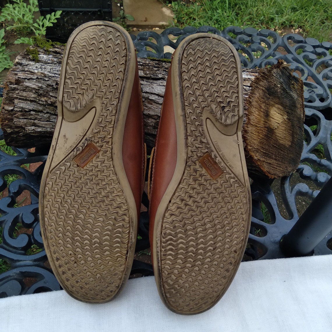 Dexter Vintage Deck Shoes/size 10 M/leather Upper/man-made | Etsy