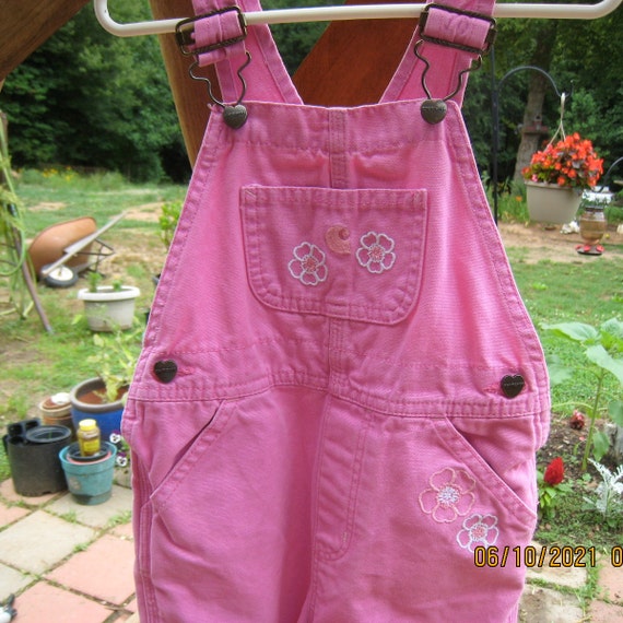 Carhartt Pink Toddler Girls Bib Overalls/size 3T - Etsy