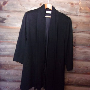 Quiet Luxury Wool Wrap Vintage Coat/ LaVogue Made in U.S.A./Elegant Wrap Coat/Elegant Timeless Classic