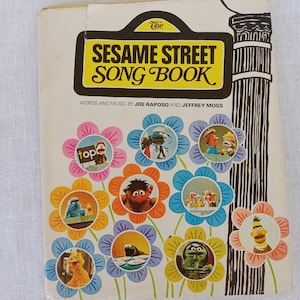 The Sesame Street Song Book/Joe Raposo and Jeffery Moss/Hardback Book Club Edition 1971/Rubber Duckie Song/Gift