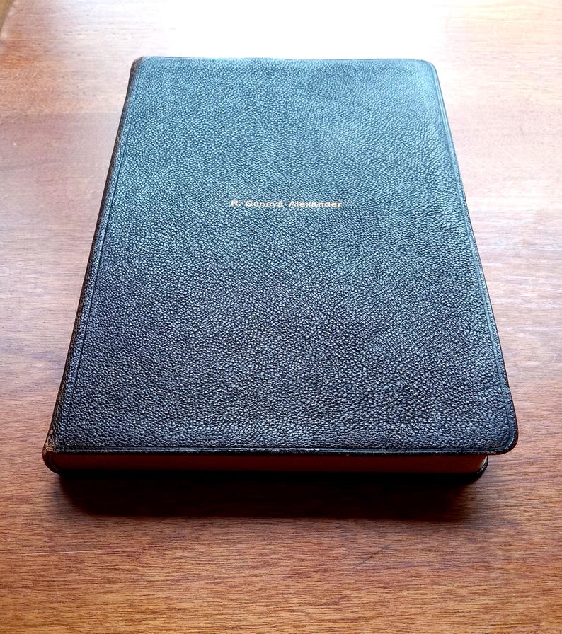 The Book of Psalms With Music/Antique 1912/Reformed Presbyterian/Black Leather/Collectable Gift image 5
