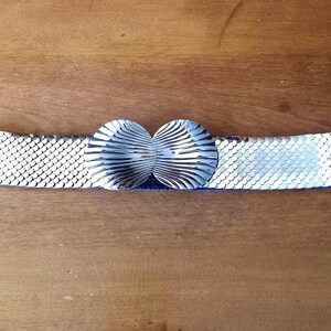 Silver-Tone Shell Belt- Elegant Women’s Silver Shell Belt - Etsy main image 2