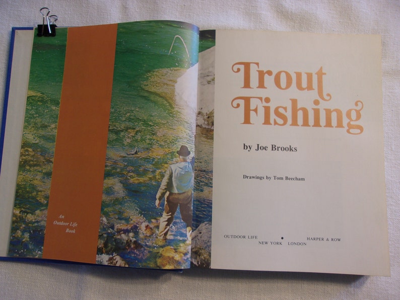Trout Fishing Joe Brooks An Outdoor Life Book 1972 1st Edition Etsy