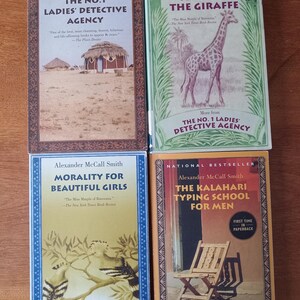 The No. 1 Ladies' Decretive Agency/Alexander McCall Smith/First 4 Books in Series/Light-Hearted Mysteries/Paperbacks/Botswana, Africa