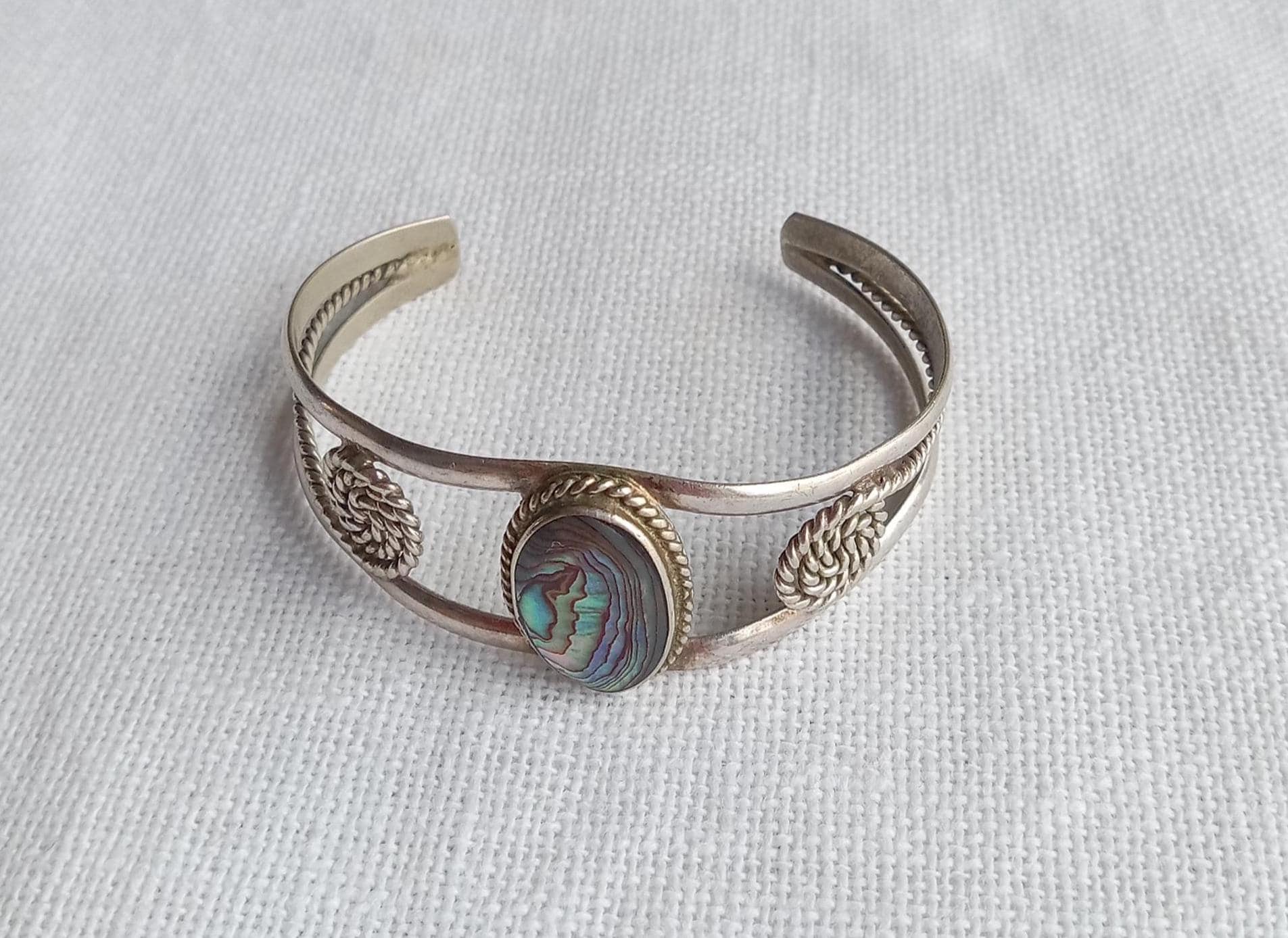 Abalone Shell Alpaca Mexico Bracelet - Etsy
