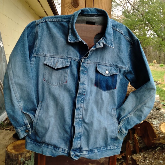 Sean John Denim Jacket/classic Style With Edge/size L - Etsy