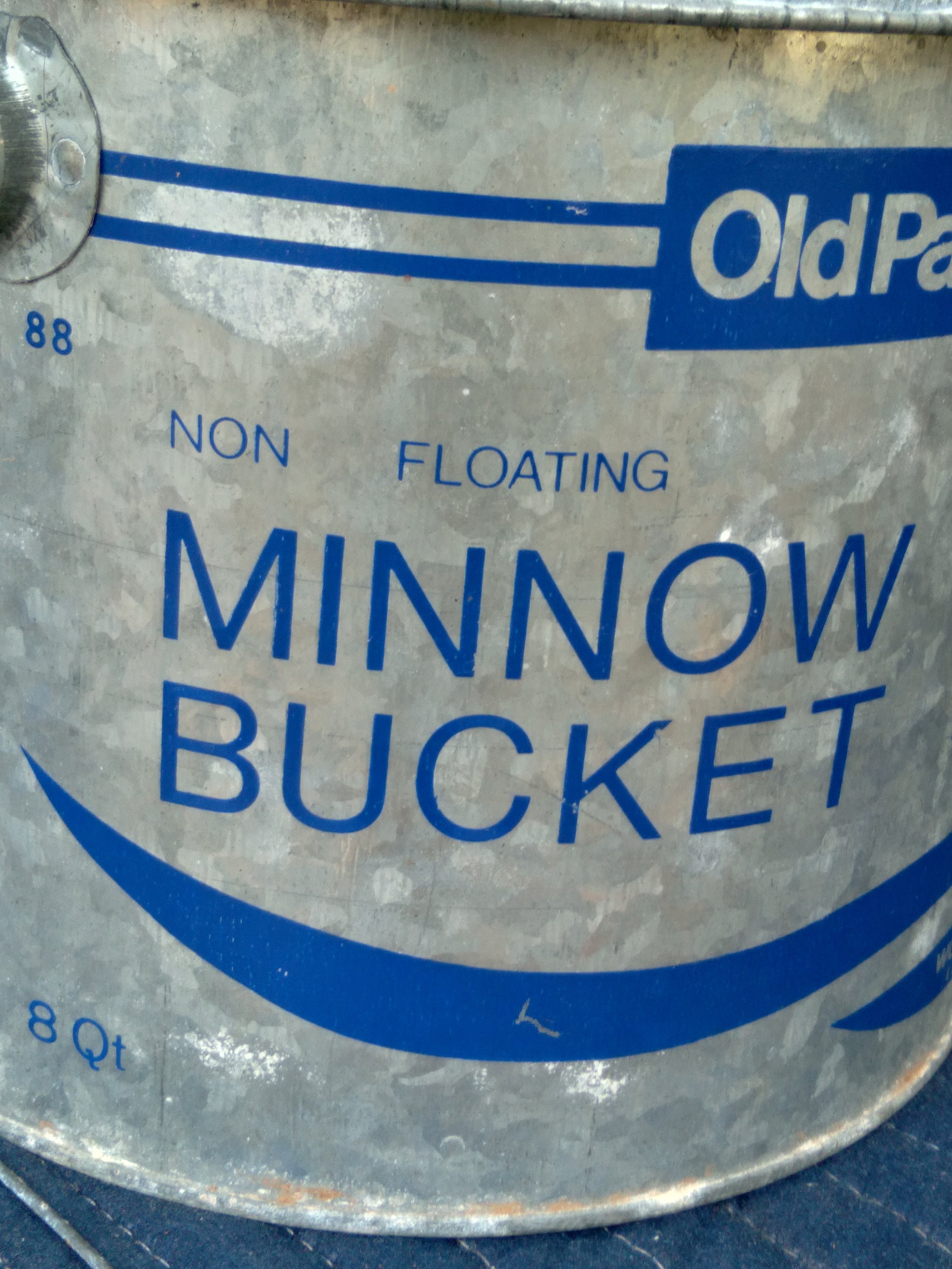 Minnow Bucket/old Pal Woodstream/pail and Liner/blue Etsy