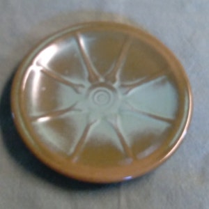 Frankoma Wagon Wheel/Prairie Green/Small Plate, Saucer 5 1/2 in.