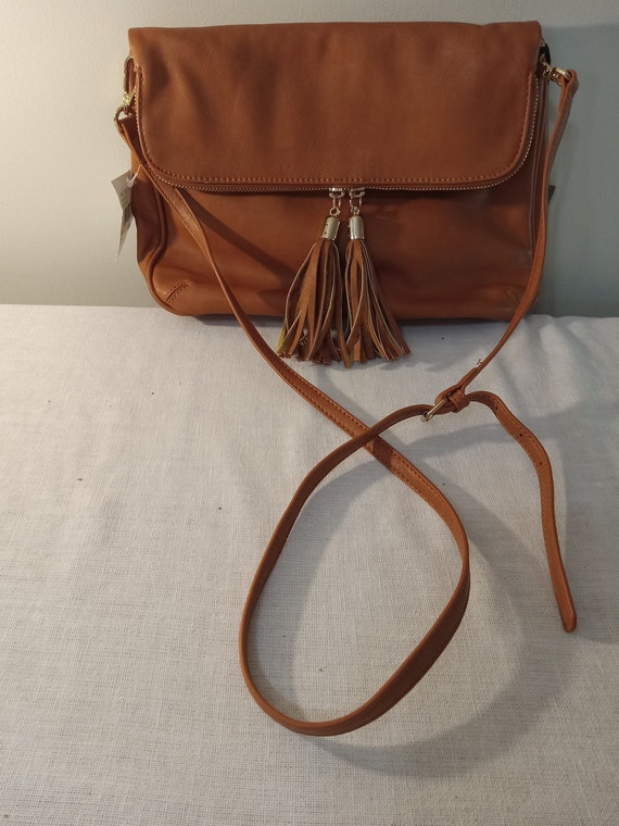 Cognac crossbody purse sale