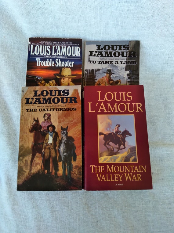 Louis L'amour/westerns/set of Four/vintage Paperbacks/dad 