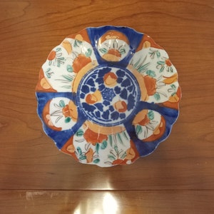 Antique Japanese Edo Miji Period Plate/8.25 in. Lovely Ornamental Plate/Asian Classic Décor/Gift For Her