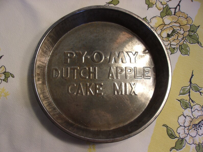 Vintage Advertising Pyomy Cake Mix Metal Cake Pan 1940's Etsy