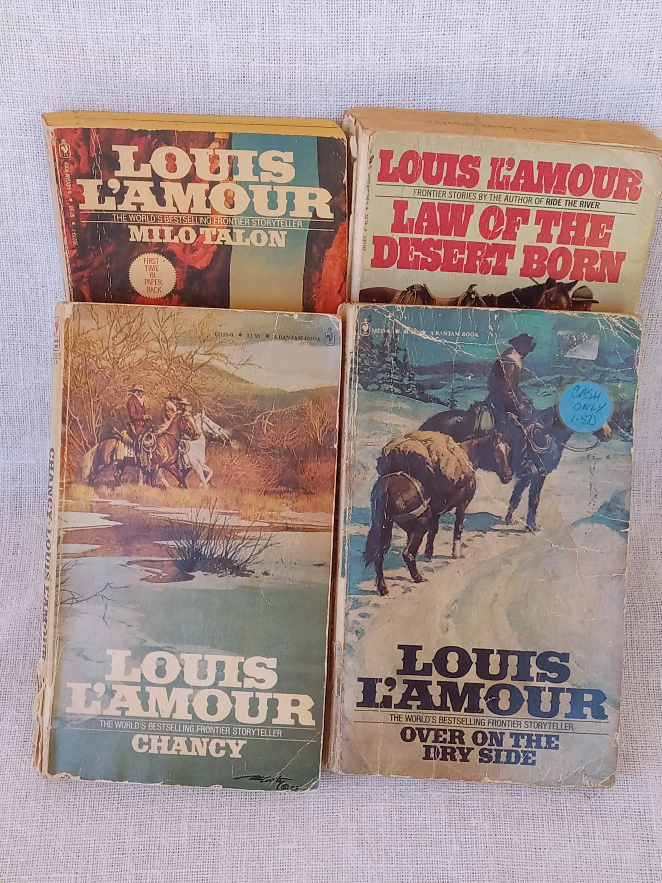 Louis L'amour/vintage Paperbacks/tattered Marked 