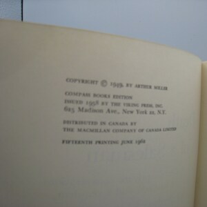 May include: Copyright information for a book published in 1949 by The Viking Press, Inc. The book is a Compass Books edition and was distributed in Canada by The Macmillan Company of Canada Limited. The fifteenth printing was in June 1964.