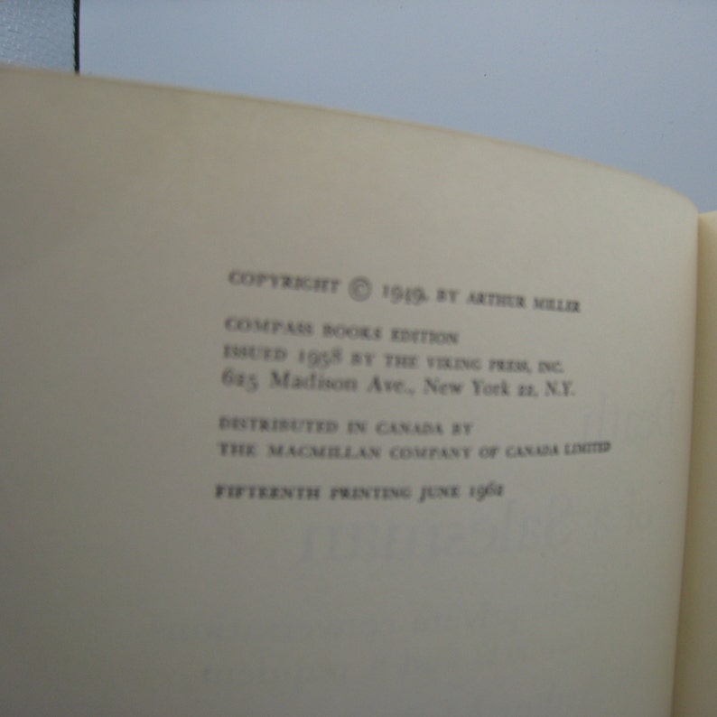 May include: Copyright information for a book published in 1949 by The Viking Press, Inc. The book is a Compass Books edition and was distributed in Canada by The Macmillan Company of Canada Limited. The fifteenth printing was in June 1964.