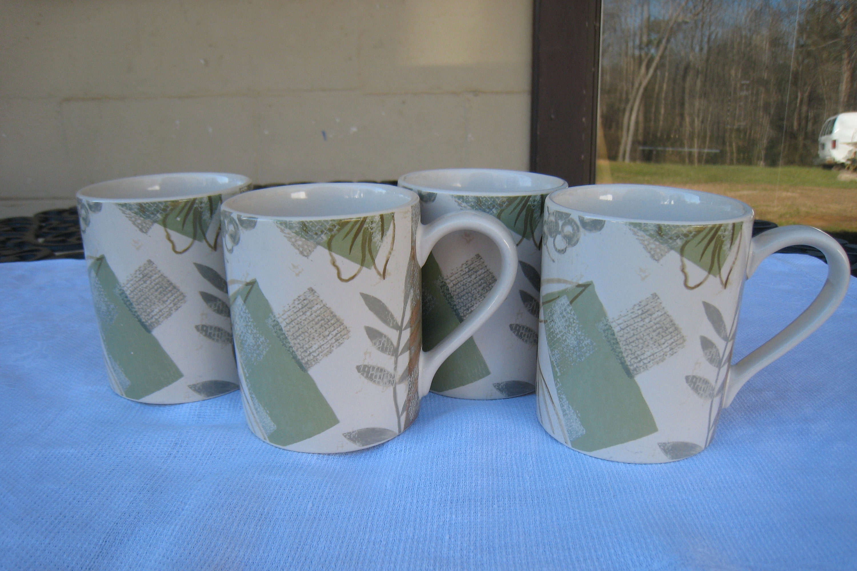 Corelle Coordinates Stoneware Mugs/set of Four/textured Etsy