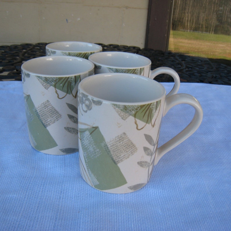 Corelle Coordinates Stoneware Mugs/set of Four/textured Etsy