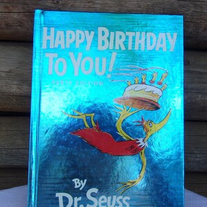 Happy Birthday to You, Dr. Suess, Party Edition, Metallic Blue and Red, 1987 Special Edition, Birthday Gift
