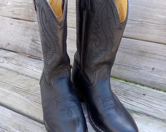 Smoky Mountain Western Boots/Mens Size 4D/Black Leather/Unisex Style