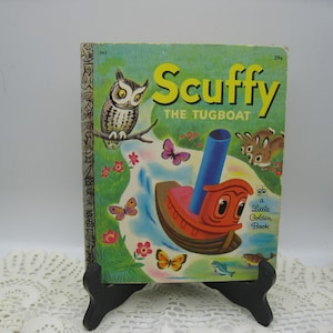Scuffy The Tugboat, Little Golden Book, Gertrude Crampton, Tibor Gegely, 1971