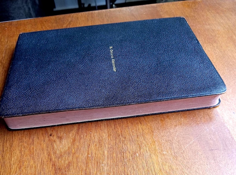 The Book of Psalms With Music/Antique 1912/Reformed Presbyterian/Black Leather/Collectable Gift image 10