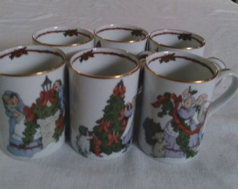 Ganz MX180528 Reindeer Mug, 6-inch Width, Dolomite: Coffee Cups  & Mugs