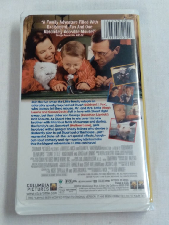 VHS Movie/stuart Little/clam Shell Case/michael J. Fox, Hugh