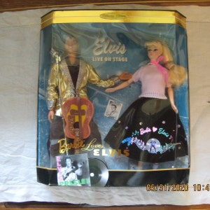 Barbie Loves Elvis/ Unused in Box/ Collectable Dolls/ Elvis Presley/ 1950&#39;s Rockers, Bobby Socker