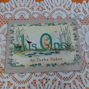 Tasha Tudor/1 is One/Counting Book/Paperback/Paperback 1956/Back Pages MISSING/Nursery Décor