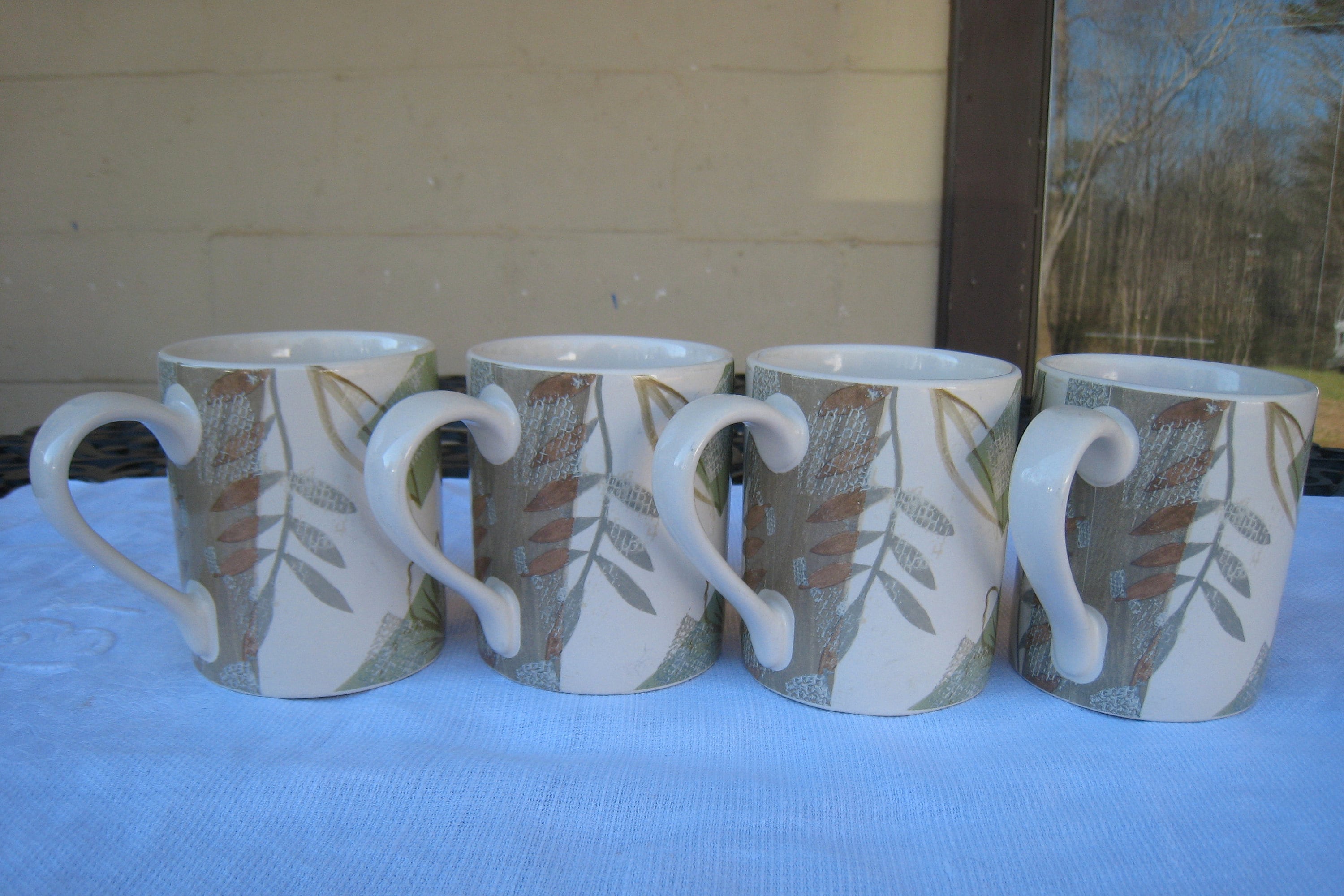 Corelle Coordinates Stoneware Mugs/set of Four/textured Etsy