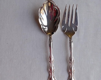 Casserole Serving Utensils/International Silver-Plate/Spoon & Fork/Holiday Table/Gift