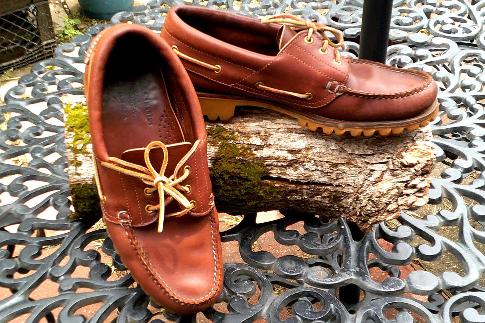 Maine Classics/mens Boat Shoes/vibram Soles/size 9 1/2 M/made Etsy
