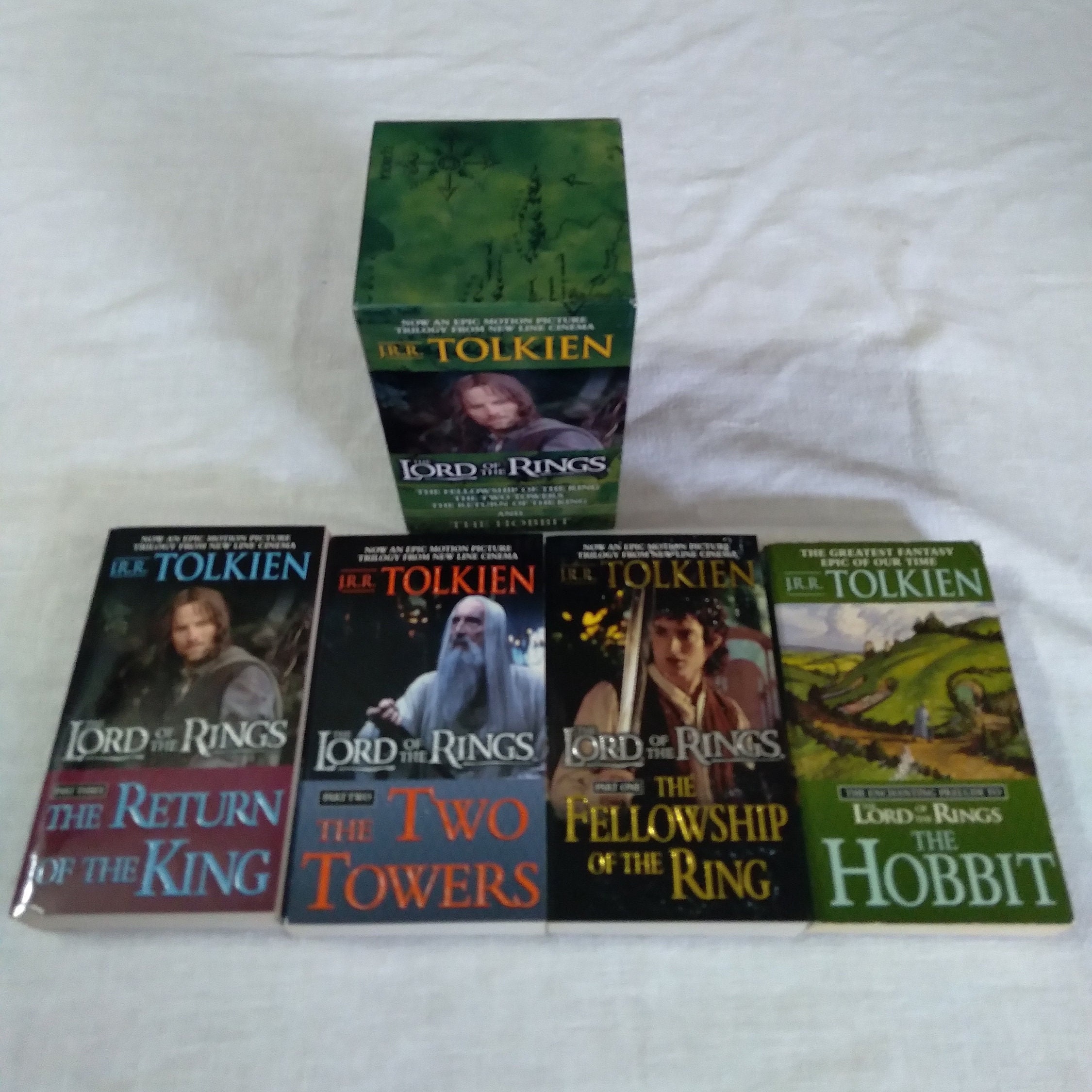 The Lord of The Rings Trilogy Book Set of 3 By J.R.R. Tolkien Del Rey Books
