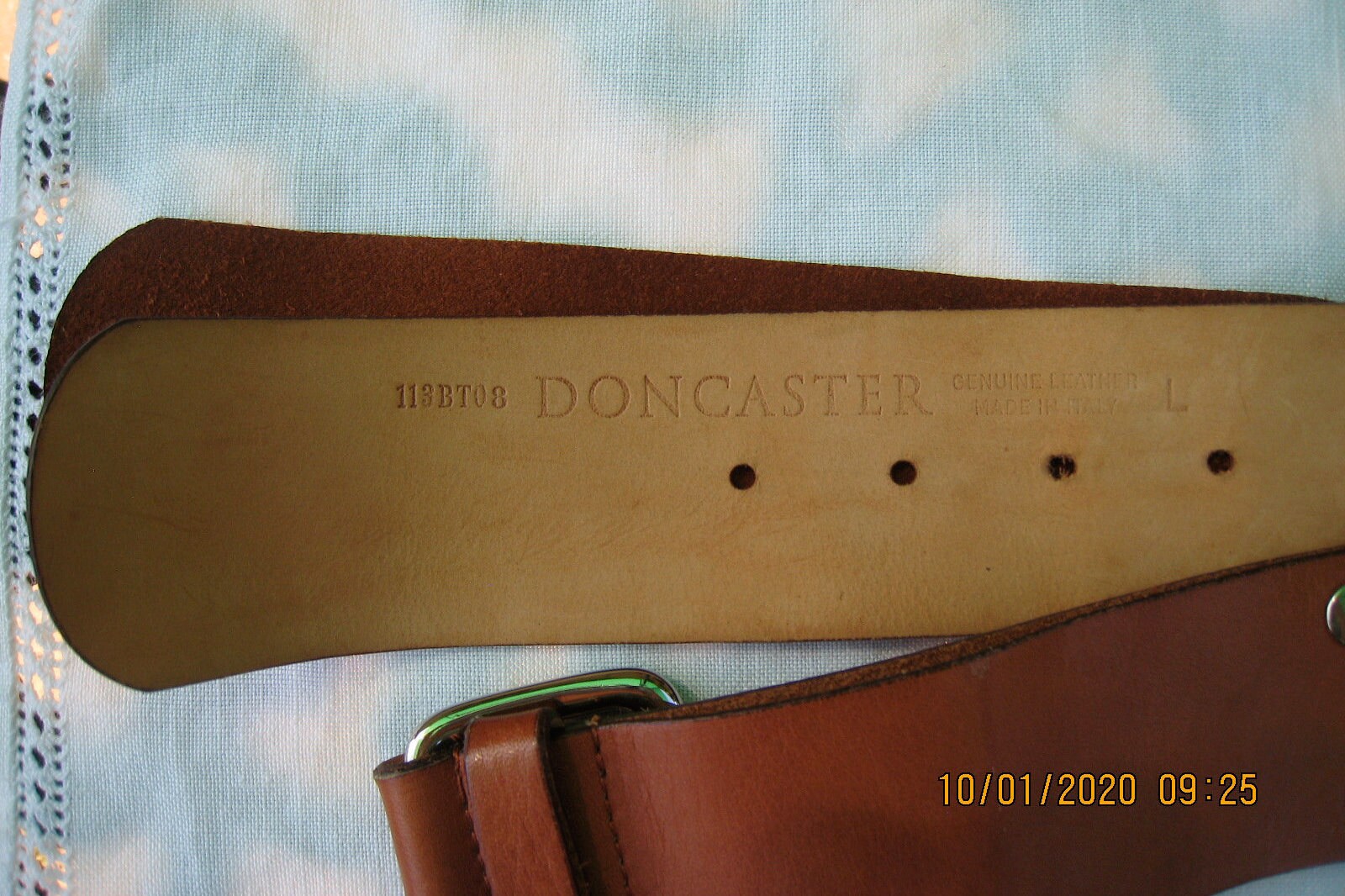 Doncaster Genuine Leather Brown Dress Belt Buy Light Brown Dress Belt Mens | Genuine Leather | Capo Pelle main image 4