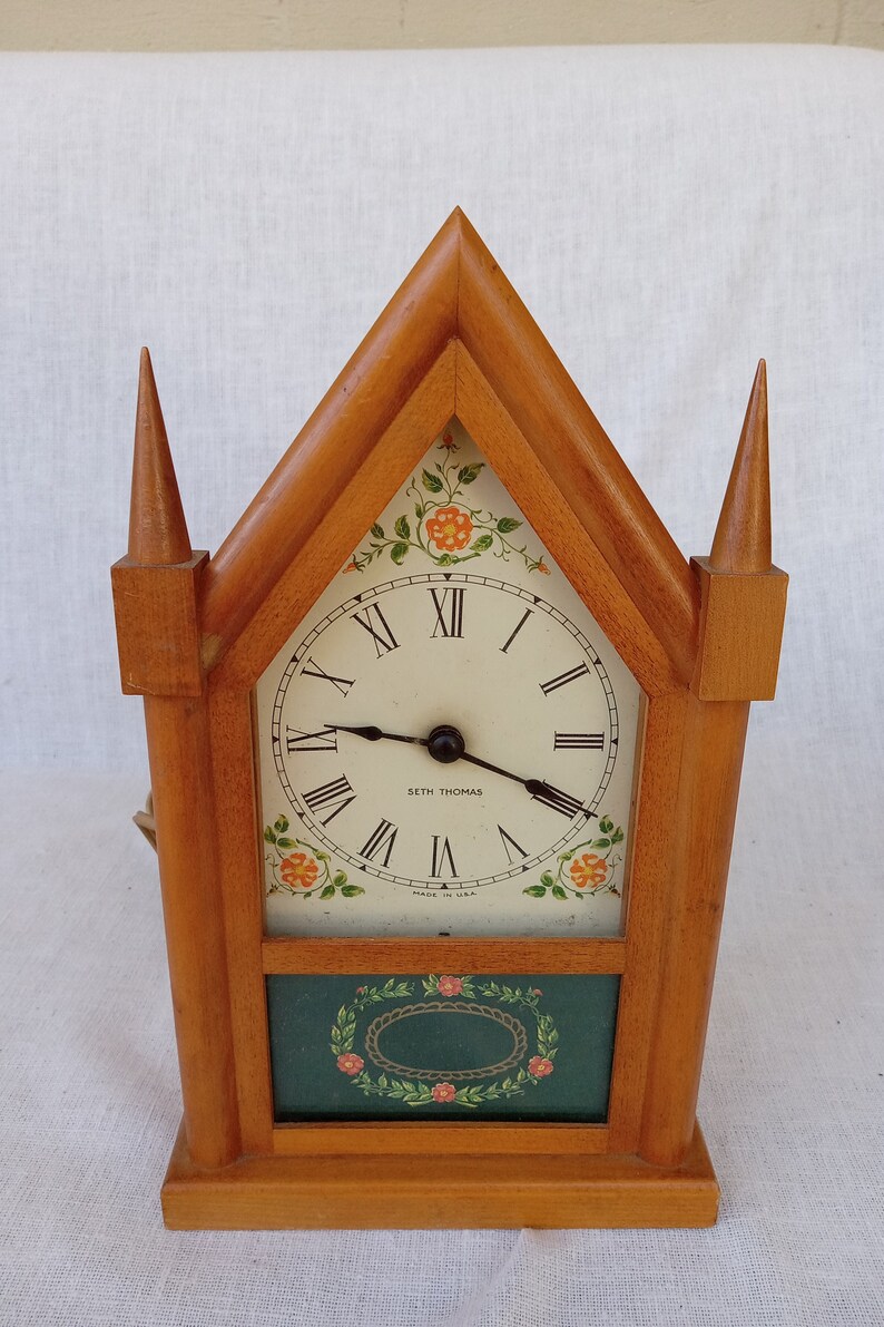 Seth Thomas Vintage Electric Clock/chimes on the Hour and Half Etsy