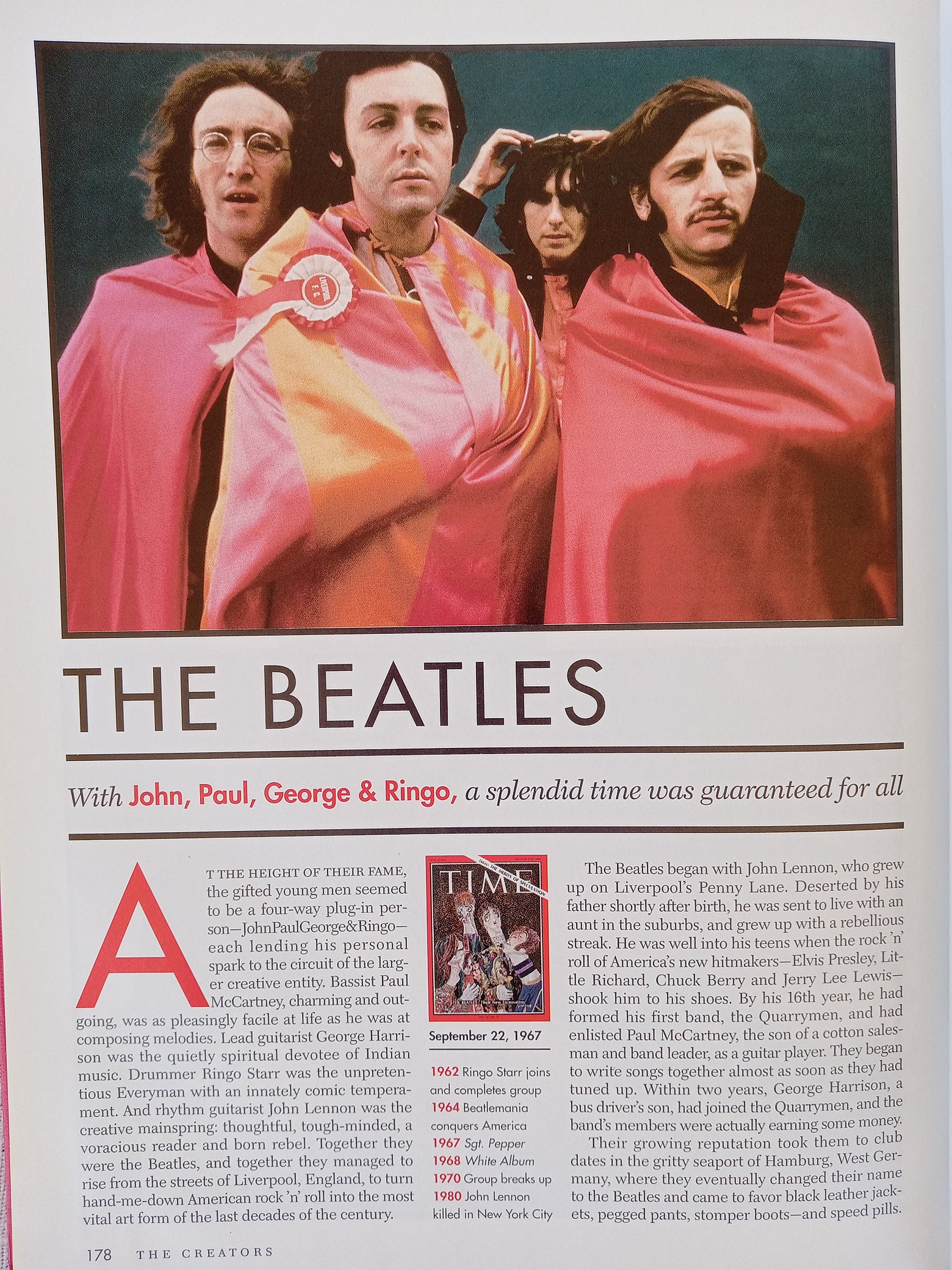 Time Magazine/great People of the 20TH Century/the Good and